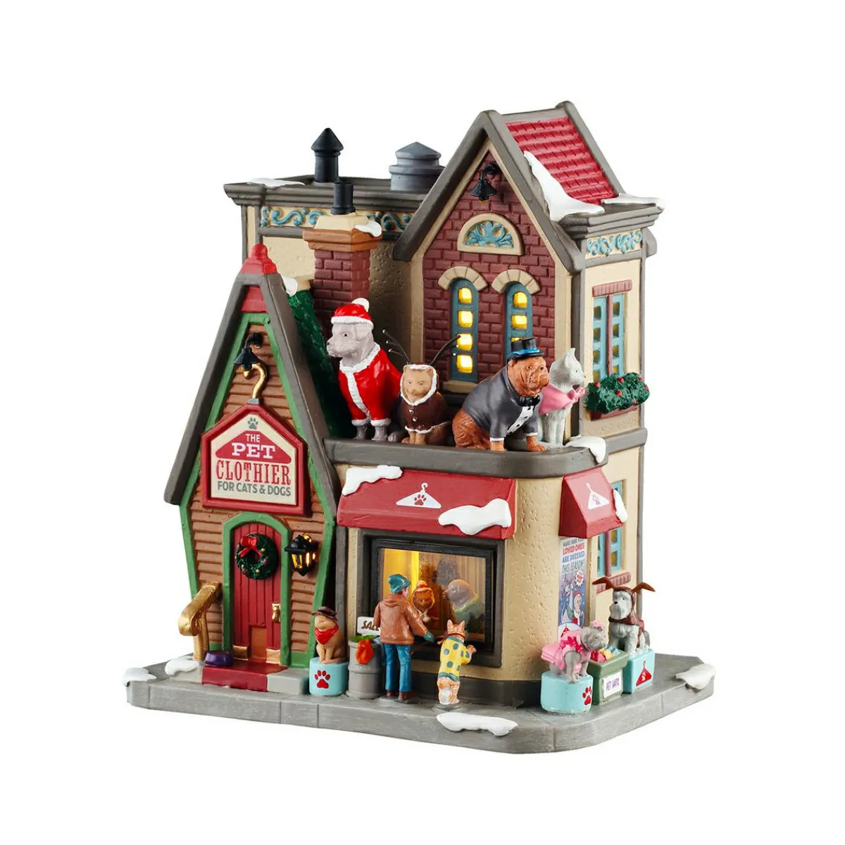 LEMAX Village de Noël lumineux L'Habilleur d'animaux Hot