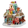 LEMAX Village de Noël lumineux à piles Boutique de Bonbons Lollipop Discount