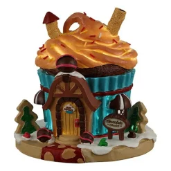 LEMAX Village de Noël lumineux à piles Chalet en chocolat New
