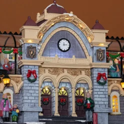 KAEMINGK Village de Noël lumineux et musical Gare de train