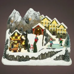 KAEMINGK Village de Noël lumineux et musical Chalets en montagne Best