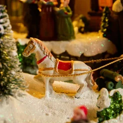 KAEMINGK Village de Noël lumineux et musical Ville festive et Chemin de fer Discount