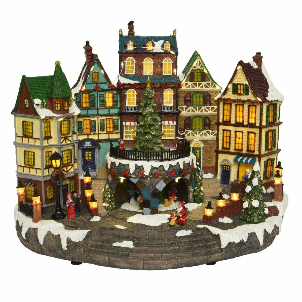KAEMINGK Village de Noël lumineux et musical Ville enneigée New