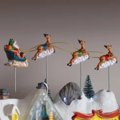 KAEMINGK Village de Noël lumineux et musical Nuit de Noël Hot