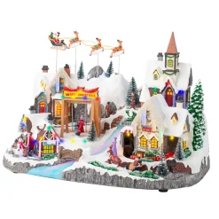 KAEMINGK Village de Noël lumineux et musical Nuit de Noël Hot