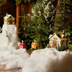 KAEMINGK Village de Noël lumineux, musical et animé Télépherique New