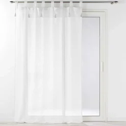 DOUCEUR D'INTERIEUR Voilage à passants (140 x 240 cm) Dalila Blanc Clearance