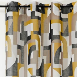 LINDER Voilage (145 x 280 cm) Antik Jaune moutarde Outlet
