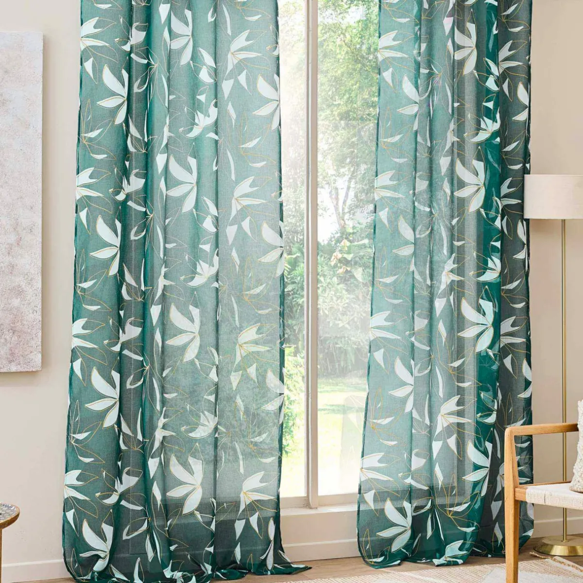 douceur d'intu017drieur Voilage (140 x 240 cm) Elsa Vert Clearance