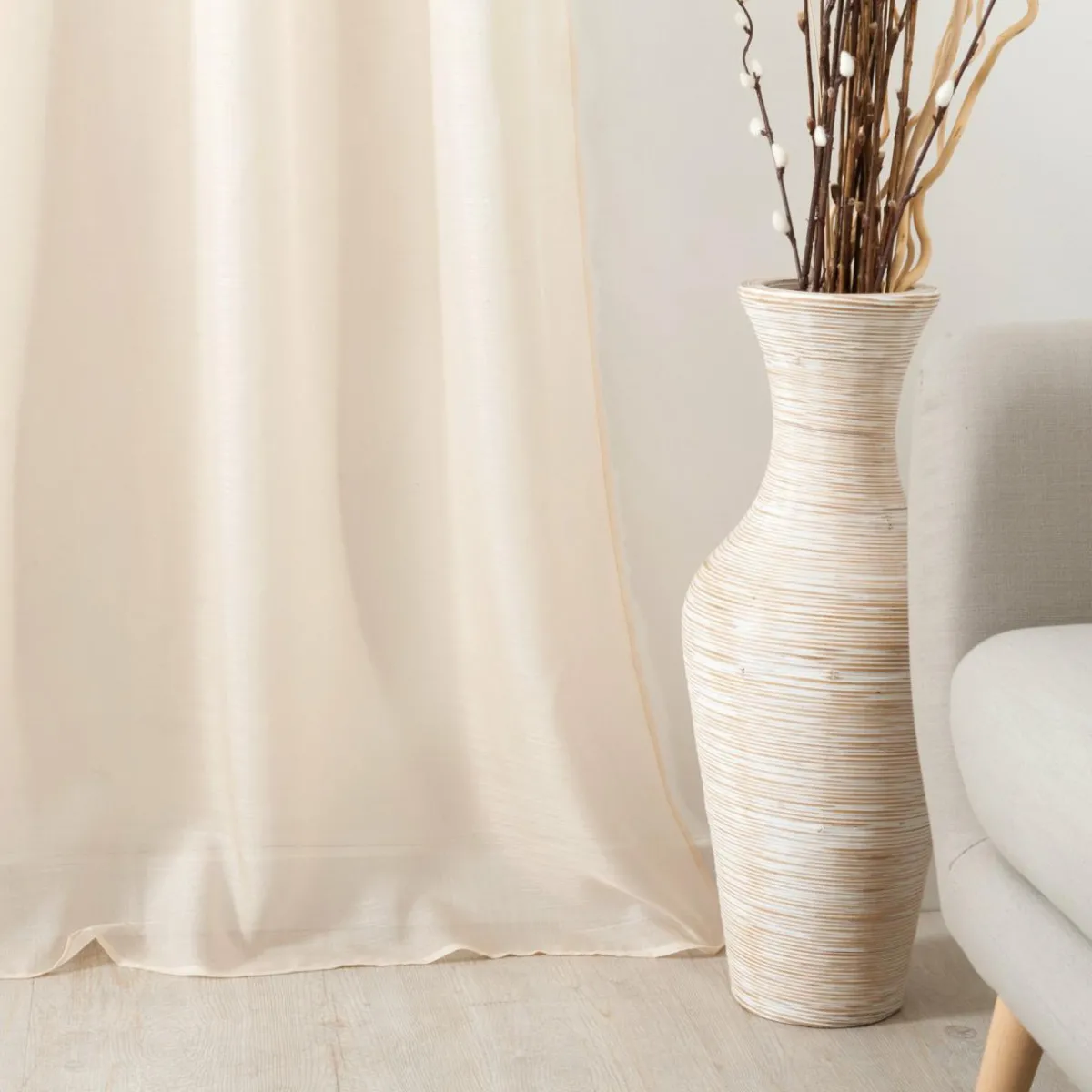 LINDER Voilage (145 x 240 cm) Givrée Beige Hot