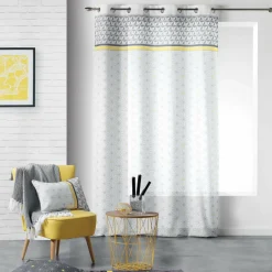 DOUCEUR D'INTERIEUR Voilage (140 x 240 cm) Mirade Jaune Hot