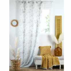 LOVELY CASA Voilage (140 x 260 cm) Persian Blanc Outlet