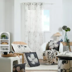 STOF Voilage (135 x 260 cm) Tilda Écru Beige Best