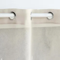 DOUCEUR D'INTERIEUR Voilage brodé (140 x 240 cm) Galactée Taupe Discount
