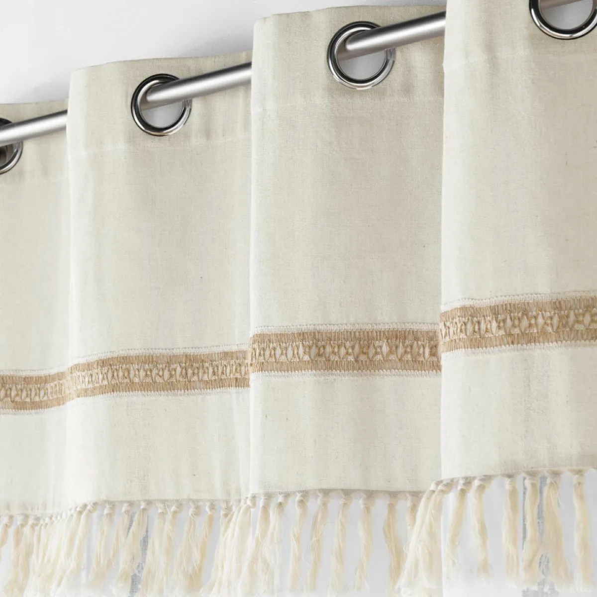 DOUCEUR D'INTERIEUR Voilage coton (140 x 240 cm) Janara Beige Clearance