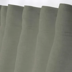 LOVELY CASA Voilage galon fronceur (140 x 260 cm) Madrid Vert kaki Sale