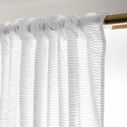 EMINZA Voilage galon fronceur (140 x 240 cm) Maël Blanc