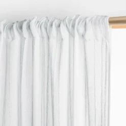 EMINZA Voilage galon fronceur (280 x 240 cm) Théo Blanc New