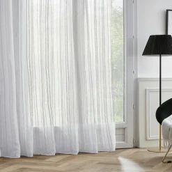 EMINZA Voilage galon fronceur (280 x 240 cm) Théo Blanc New