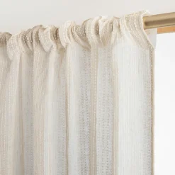 EMINZA Voilage galon fronceur (140 x 240 cm) Arthur Beige Clearance
