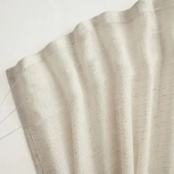 EMINZA Voilage galon fronceur effet lin (280 x 240 cm) Luca Beige Sale