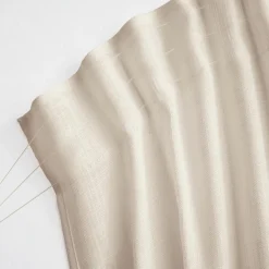 EMINZA Voilage galon fronceur effet lin (140 x 240 cm) Robin Beige