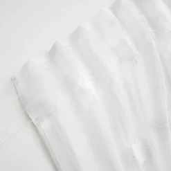 EMINZA Voilage galon fronceur pompons (280 x 240 cm) Suzie Blanc Outlet