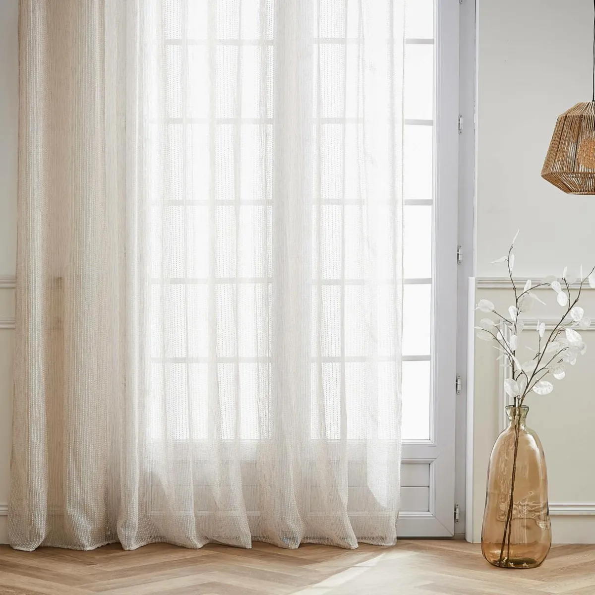 EMINZA Voilage grande largeur (400 x 240 cm) Arthur Beige Online