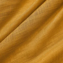 EMINZA Voilage grande largeur effet lin (400 x 240 cm) Robin Jaune ocre Clearance