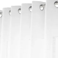 douceur d'intu017drieur Voilage grande largeur effet lin tissé (400 x 240 cm) Haltona Blanc Hot