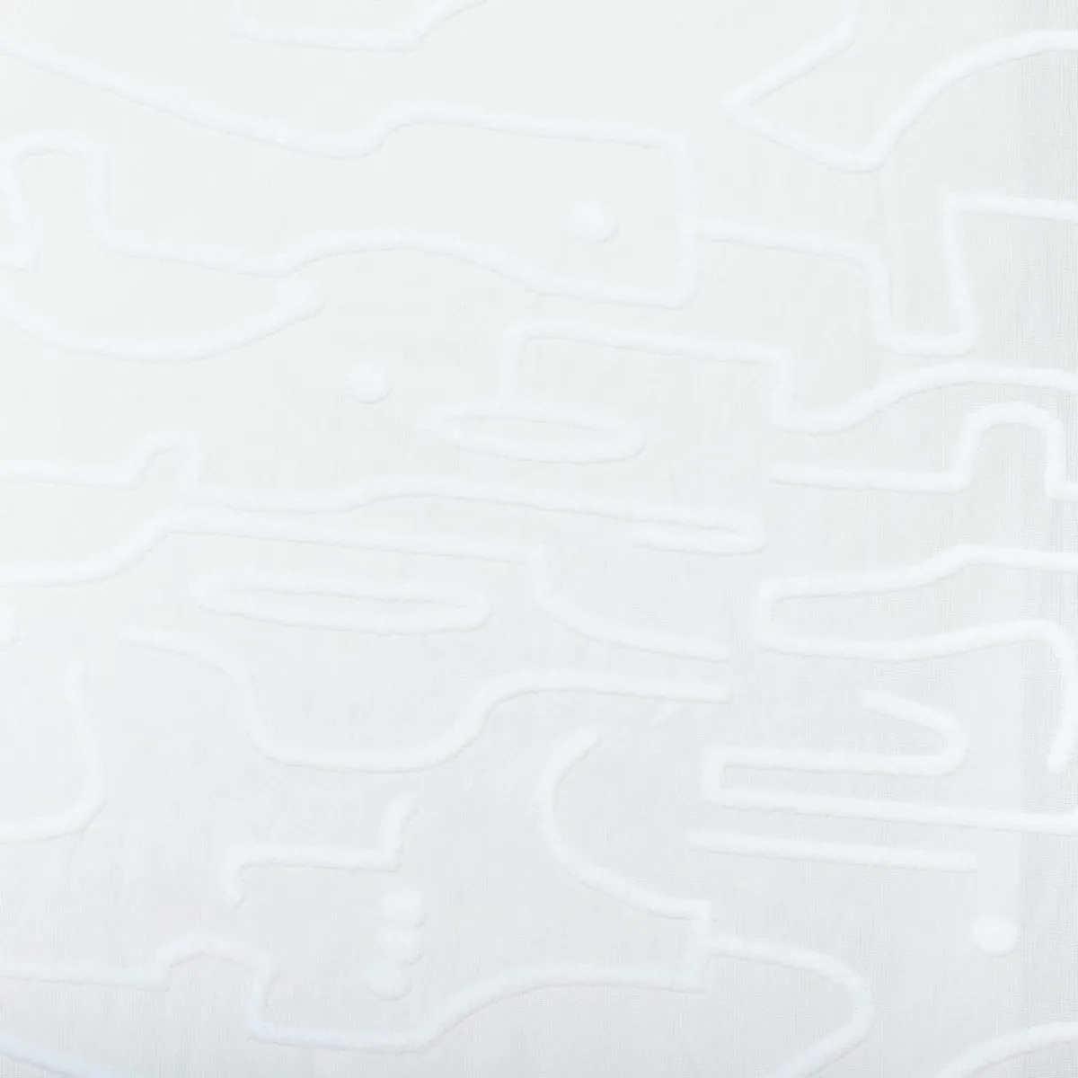Atmosphera, cru017dateur d'intu017drieur Voilage œillets (140 x 240 cm) Abstrait Blanc