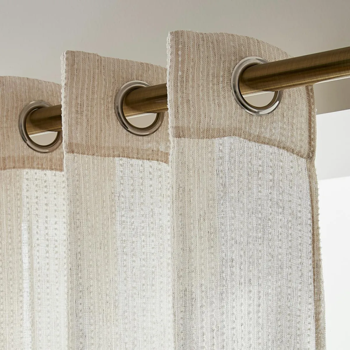 EMINZA Voilage œillets (140 x 240 cm) Arthur Beige Sale