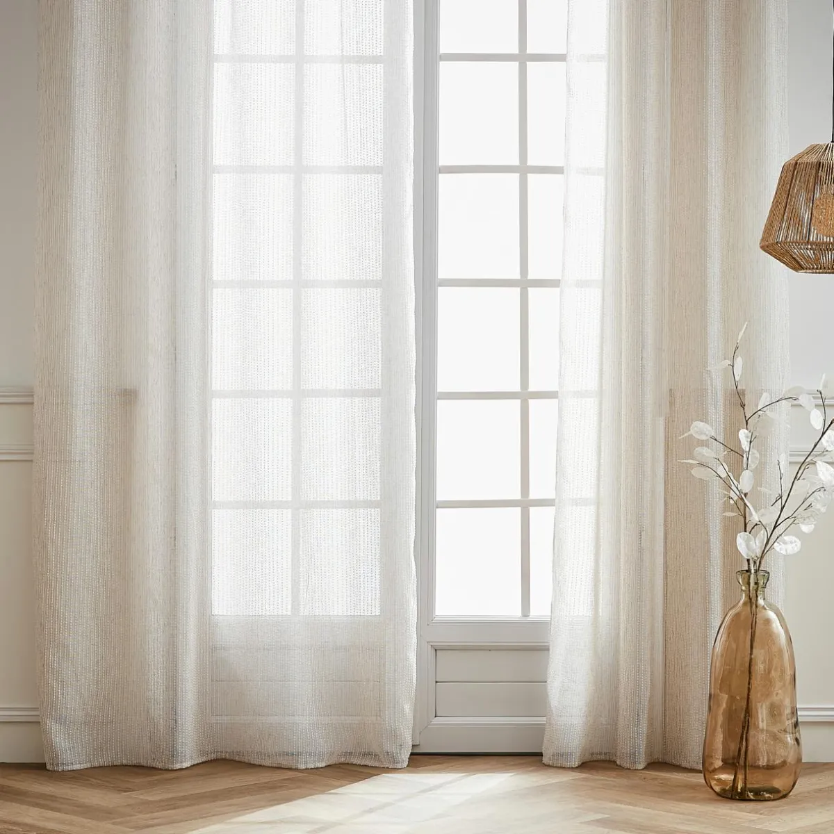 EMINZA Voilage œillets (180 x 240 cm) Arthur Beige Discount