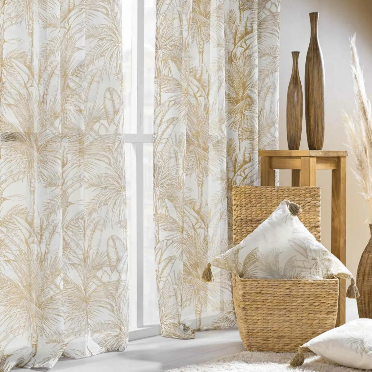 douceur d'intu017drieur Voilage œillets (140 x 240 cm) Dune Beige New