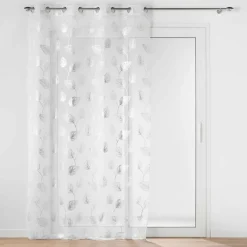 DOUCEUR D'INTERIEUR Voilage œillets (140 x 240 cm) Edelia Argent Clearance