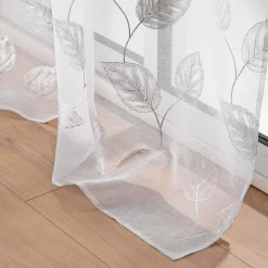 DOUCEUR D'INTERIEUR Voilage œillets (140 x 280 cm) Edelia Argent Outlet