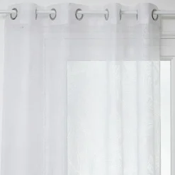 ATMOSPHERA Voilage œillets (140 x 240 cm) Feuille Blanc Best