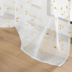 DOUCEUR D'INTERIEUR Voilage œillets (140 x 240 cm) Flessia Or