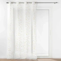 DOUCEUR D'INTERIEUR Voilage œillets (140 x 240 cm) Flessia Or
