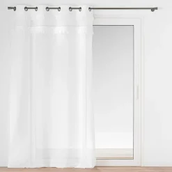 douceur d'intu017drieur Voilage œillets (140 x 240 cm) Frangina Blanc Discount