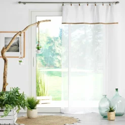 DOUCEUR D'INTERIEUR Voilage œillets (140 x 240 cm) Leana Blanc Outlet