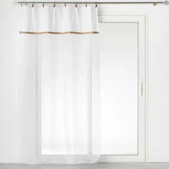 DOUCEUR D'INTERIEUR Voilage œillets (140 x 240 cm) Leana Blanc Outlet