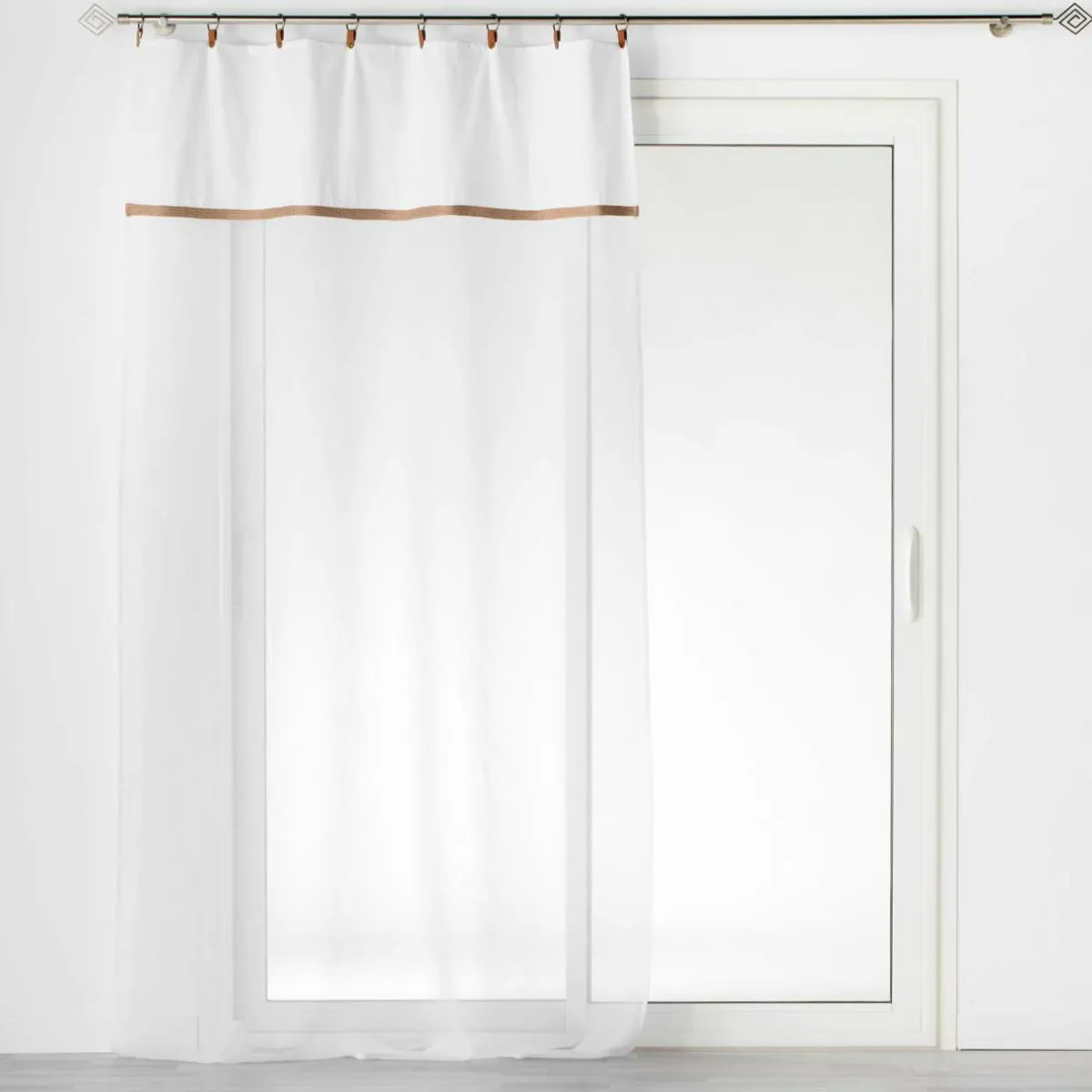DOUCEUR D'INTERIEUR Voilage œillets (140 x 240 cm) Leana Blanc Outlet