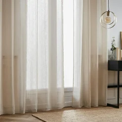 EMINZA Voilage œillets (180 x 240 cm) Léontine Beige Discount