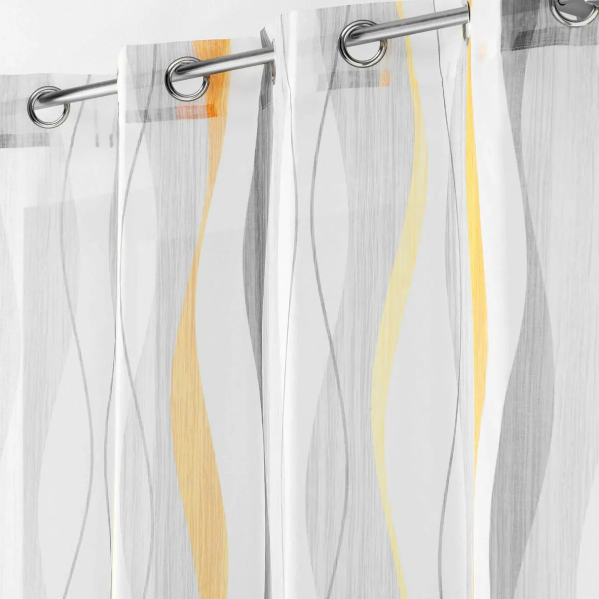 DOUCEUR D'INTERIEUR Voilage œillets (140 x 240 cm) Ondulys Blanc Hot