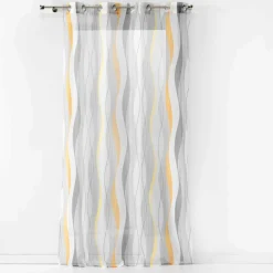 DOUCEUR D'INTERIEUR Voilage œillets (140 x 240 cm) Ondulys Blanc Hot