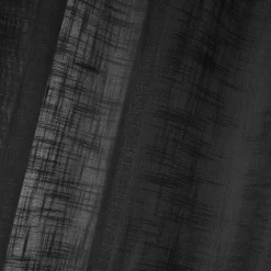 LOVELY CASA Voilage œillets (135 x 260 cm) Ontario Noir Outlet