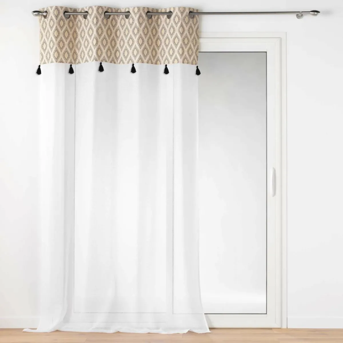 DOUCEUR D'INTERIEUR Voilage œillets (140 x 240 cm) Oricia Ecru New