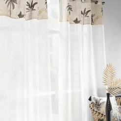 douceur d'intu017drieur Voilage œillets (140 x 240 cm) Papaya Ecru Hot