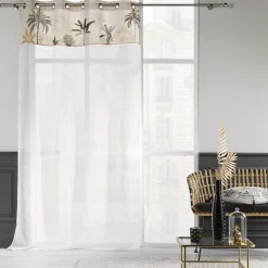 douceur d'intu017drieur Voilage œillets (140 x 240 cm) Papaya Ecru Hot